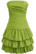 Kurzes Taftkleid