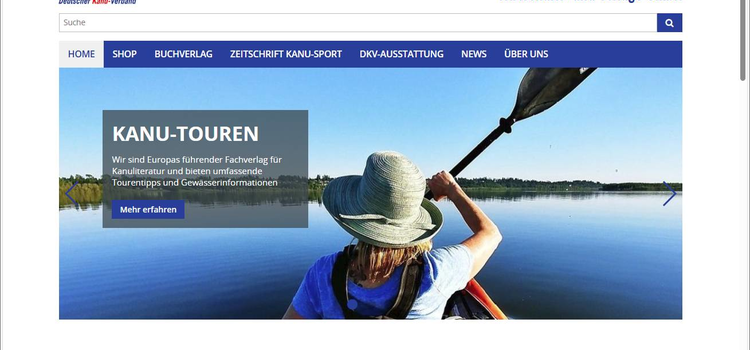 Kanu-Verlag startet neuen Webshop