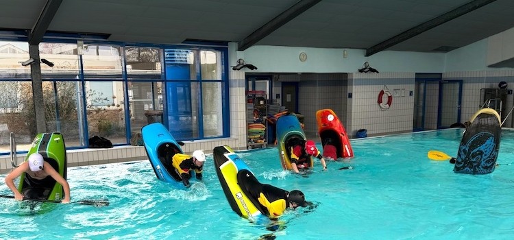 Wintertrainingslager des Kanu Freestyle Nationalteams in Köln