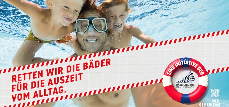Nationale Plakat-Kampagne zur Rettung der Bäder gestartet