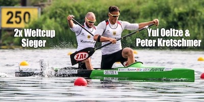 Sportler des Monats: Canadier-Zweier Oeltze/Kretschmer vorne