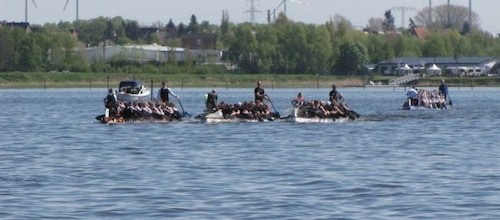Kanuspektakel auf der Unterwarnow