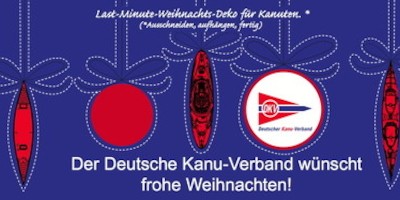 Der Deutsche Kanu-Verband wünscht FROHE WEIHNACHTEN