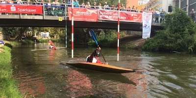 Kanuslalom Jubiläum zwischen Salz-, Salinefest und Hörfunkfest des mdr