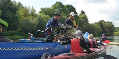 Müllsammelaktion der Bezirksjugend Niederrhein im Kanu-Verband NRW