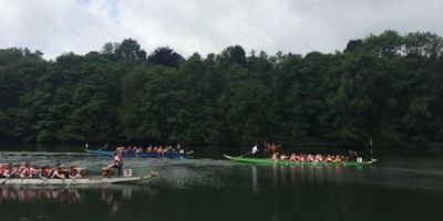 900 Schüler beim Drachenbootrennen der Wilhelm-Kraft-Gesamtschule