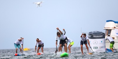 Connor Baxter und Fiona Wylde gewinnen den SUP World Cup in Scharbeutz