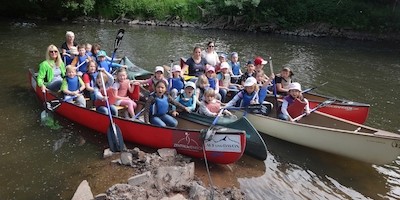 60 Kinder bekommen ihr „Kanu-Abschlussdiplom“