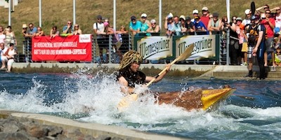 Anmeldestart für Pappboot-Teams: Das Kultevent im Kanupark findet am 27. August statt