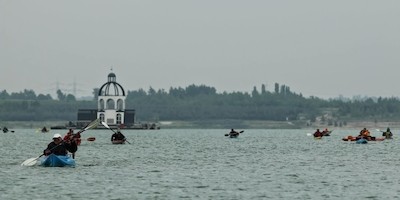Per Paddelboot durch das ehemalige Reich der Bergbau-Giganten