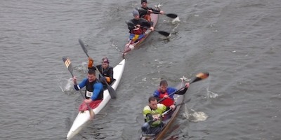 Parakanuten auf der Alster