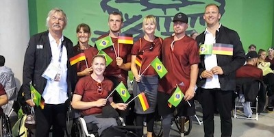 Deutsche Parakanuten genießen Eröffnungsfeier in Rio
