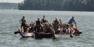 Sonnenbrandalarm beim 19. Saarower Drachenbootcup