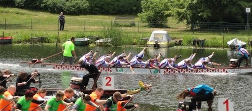 Draconima bei der 14. Fürstenwalder Drachenbootregatta