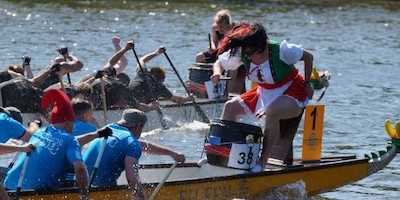 Sonne, Wasser, Drachenköpfe in Königs Wusterhausen