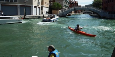 Im Kajak durch Venedig