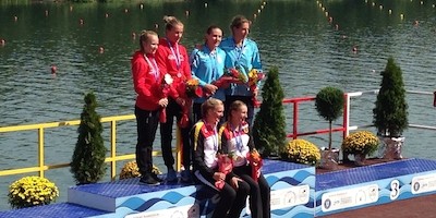 JEM/U23-EM: Kajak-Zweier der Herren Junioren und der U23-Damen holen die ersten Titel