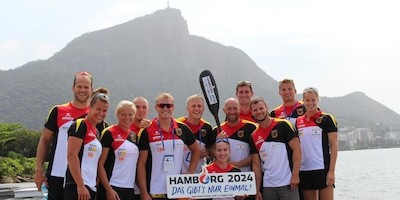 Feuer und Flamme für Hamburg in Rio