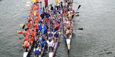 Beim 4. Schülercup in Wiesbaden wurde das Drachenboot-Paddeln gefeiert!
