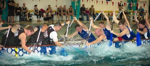 Tolle Teams beim 8. Fürstenwalder Drachenboot Indoorcup