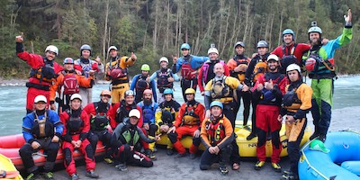 Erster DKV/IRF Raftguide Lehrgang in Augsburg.