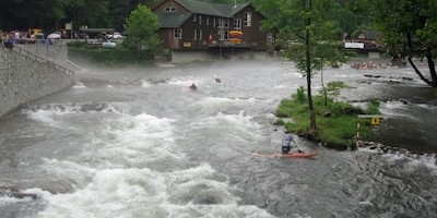 Die WM-Strecke auf dem Nantahala River