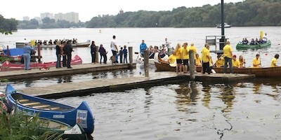 Sympathiebekundung für den Kanusport bei 18. Wasserspielen in Potsdam