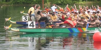 Volle Kraft voraus im Drachenboot