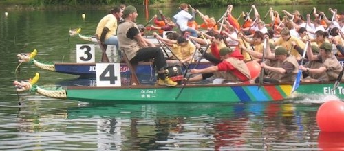 Volle Kraft voraus im Drachenboot
