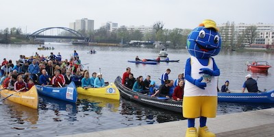 Michael Schröder eröffnet die Kanusaison in Potsdam