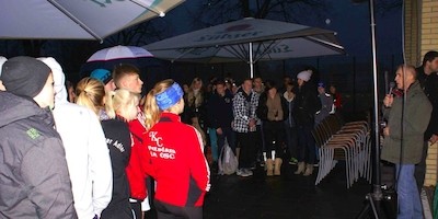 Abpaddeln im Scheinwerferlicht