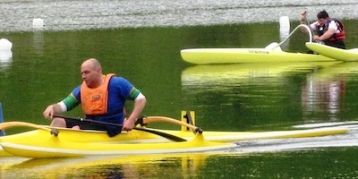 Paracanoe-Sichtungsrennen auf dem Osendorfer See