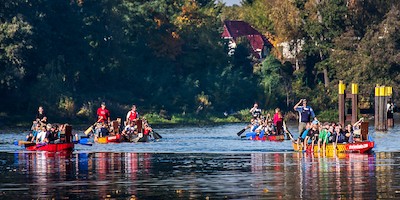 Fürstenwalder Kanuten beenden ihre Saison mit großer Paddeltour auf der Spree
