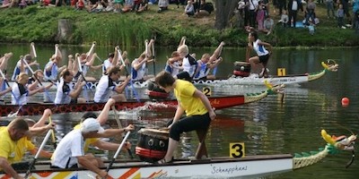 Beteiligungsrekord beim 6. GODYO Drachenboot-Sprint Jena 2012