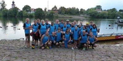 101 km Langstreckenrekord mit dem Drachenboot auf dem Neckar geschafft