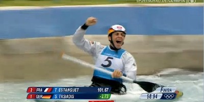 Sideris Tasiadis holt Silber im Einer-Canadier