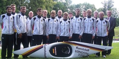 Slalom-Team präsentierte sich beim „Tag der offenen Tür“ in gespannter Erwartung der Wettkämpfe in London