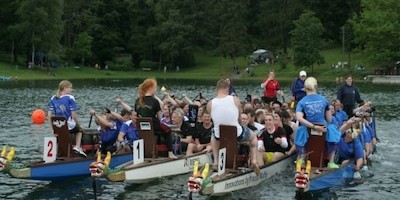 Drachenboot-Festival auf Bevertalsperre