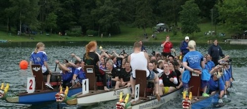 Drachenboot-Festival auf Bevertalsperre