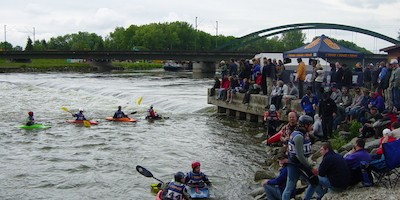 Deutsche Meisterschaften auf der Isarwelle bei Plattling