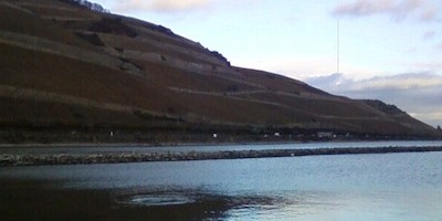 Gefahr auf dem Rhein bei km 529,7  "Binger Loch"