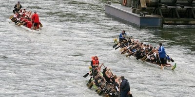 Mindener Drachenboot-Halbmarathon auf der Weser
