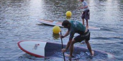 Erster Stand Up Paddling Contest in Siegburg