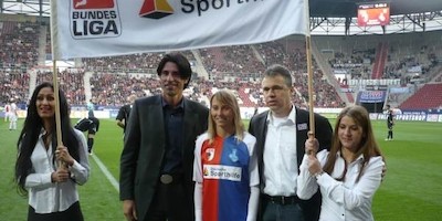 Slalomkanutin Melanie Pfeifer beim Bundesliga-Aktionstag