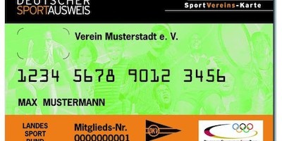 Gebührenmarken für den Deutschen Sportausweis