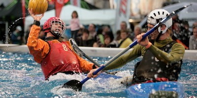 Sächsischer Kanu-Verband beim Heimspiel auf der Leipziger     "Beach&Boat"