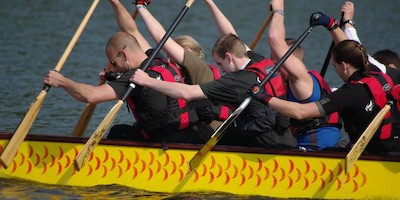 Nordseetour im Drachenboot