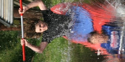 „Extremboot-Rutsching“ in der Fulda-Aue