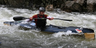 Max Hoff bleibt nach einjähriger Pause der König im Kanu- Wildwasserrennsport