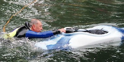 Unterwasserausstieg nach Kenterung